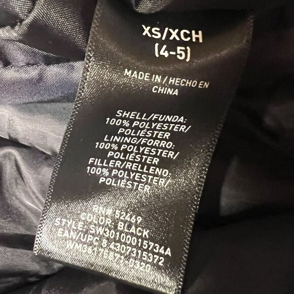 SwissTech Kids Snow Bib Overalls XS 4-5 Black Waterproof Winter Sledding Gear - Picture 9 of 10